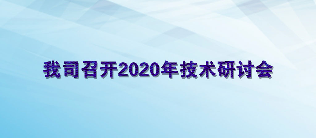 我司召開(kāi)2020年技術(shù)研討會(huì)